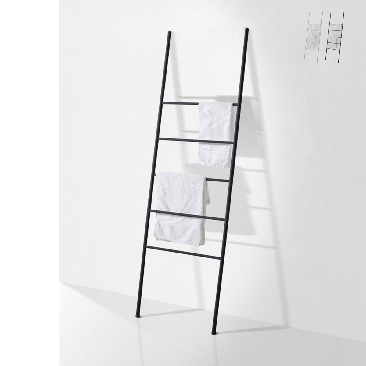 Moderne metalen badkamerhanddoekrek in laddervorm Top Aanbieding Moderne metalen badkamerhanddoekrek in laddervorm Top Aanbieding