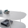 Moderne design salontafel van metaal met plank Vitko Korting
