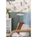 Vintage jungle dierenbehang beige voor achterwand bed Safari Kortingen