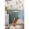 Vintage jungle dierenbehang beige voor achterwand bed Safari Kortingen