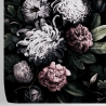 Behang met bloemenmotief voor slaapkamer shabby chic Donker Bloemenpatroon Aanbod