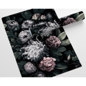 Behang met bloemenmotief voor slaapkamer shabby chic Donker Bloemenpatroon Kortingen