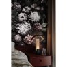 Behang met bloemenmotief voor slaapkamer shabby chic Donker Bloemenpatroon Catalogus