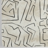 Moderne witte behang met artistiek ontwerp Graffiti Zwarte Strepen Voorraad