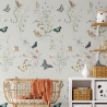 Bloemen en Natuur Behang voor Kinderkamer & Woonkamer Vlinders Korting