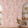 Elegante verfijnd behang voor woonkamer Tropische Jungle Roze Aanbod