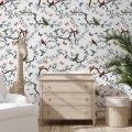 Gekleurde natuur behang voor keuken of kinderkamer Battito di Ali Aanbieding