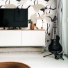 Moderne elegante Oosterse behangpapier voor woonkamer Aironi Bianchi Verkoop