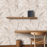 Elegante bloemenbehang voor woonkamer Bosco Tropicale Beige Verkoop
