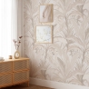 Elegante bloemenbehang voor woonkamer Bosco Tropicale Beige Korting