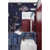 Moderne realistische maritieme designbehang Tropische Blauwe Vissen Korting