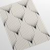 Vintage geometrisch behang in zwart en wit Art Déco-design Catalogus