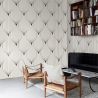 Vintage geometrisch behang in zwart en wit Art Déco-design Verkoop