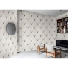 Vintage geometrisch behang in zwart en wit Art Déco-design Kortingen