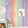 Zelfklevend gekleurd behang voor kinderkamer Regenboogstrepen Verkoop