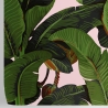 Bloemen jungle behang voor woonkamer Roze Bananenbladeren Korting