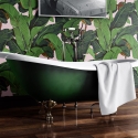 Bloemen jungle behang voor woonkamer Roze Bananenbladeren Kortingen