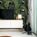 Design behang zelfklevend jungle natuur Zwarte Bananenblad Aanbod