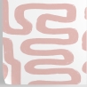 Moderne geometrisch design behang Abstract Wit en Roze Kortingen