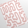 Moderne geometrisch design behang Abstract Wit en Roze Catalogus