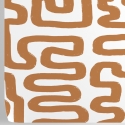 Zelfklevend behang met geometrisch abstract design in wit en hazelnoot. Korting