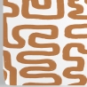 Zelfklevend behang met geometrisch abstract design in wit en hazelnoot. Korting