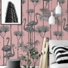Raffinatie roze zelfklevende muurdecoratie voor woonkamer Pellicani Verkoop