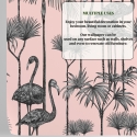 Raffinatie roze zelfklevende muurdecoratie voor woonkamer Pellicani Catalogus