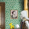 Zelfklevend behang voor moderne woonkamers Geometrica Verde Aanbieding