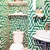 Zelfklevend behang voor moderne woonkamers Geometrica Verde Verkoop