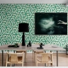 Zelfklevend behang voor moderne woonkamers Geometrica Verde Korting