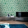 Zelfklevend behang voor moderne woonkamers Geometrica Verde Kortingen
