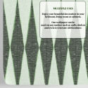 Groene geometrische vintage design behang voor woonkamer Chevron Korting