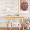 Moderne designbehang voor de woonkamer Wit Grijs Aanbieding
