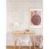 Moderne designbehang voor de woonkamer Wit Grijs Aanbod