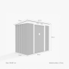 Tuinhuis Stevige Schuur van Gegalvaniseerd Plaatstaal voor uw Tuingereedschap 201x121x176cm Alps NATURE Prijs