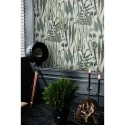 Behang voor woonkamer met jungleplanten en bladeren Botanica Verde Korting