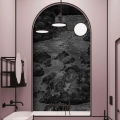 Elegante grijs en zwart behang voor woonkamer Nuvole Vintage Aanbieding