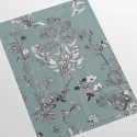 Elegante behang met bladeren slaapkamer Bloemillustraties Korting