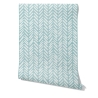 Artistiek vintage behang voor woonkamer Blauw Geometrisch Korting