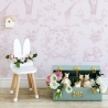 Behang met bloemen en dieren voor kinderkamer Rosa Vittoriana Verkoop