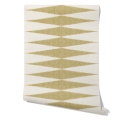Vintage geometrisch design behang in Chevron Scandinavische stijl Aanbod