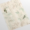 Behang met bloemenprint Oosterse planten Japanse bamboebos Korting