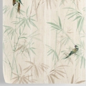 Behang met bloemenprint Oosterse planten Japanse bamboebos Kortingen