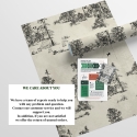 Vintage zwart-wit bosbehang Toile de Jouy Ufo Nero Catalogus