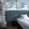 Blauw vintage behang voor woonkamer en slaapkamer Nuvole Aanbod