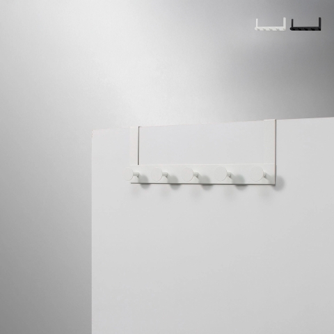 Ruimtebesparende metalen deurhanger met 5 haken Swift Aanbieding