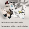 Battiti set van 2 wasbare placemats voor ontbijt 42x30 Verkoop