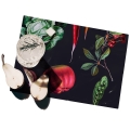 Set van 2 kunststof placemats met natuurlijk design 42x30cm Keuken Aanbieding