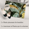 Set van 2 botanische placemats 42x30, Foresta Verde-design Verkoop